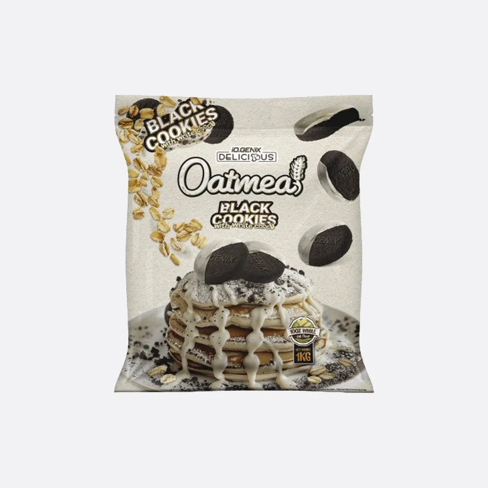 iO.GENIX Delicious Oatmeal 1 kg – Black Cookies & White Choco