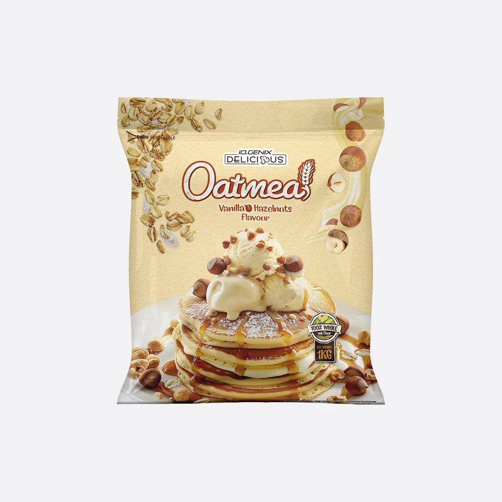 iO.GENIX Delicious Oatmeal 1 kg – Vanilla Hazelnut