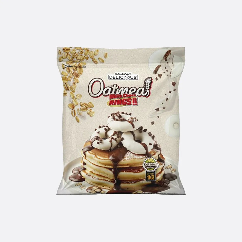 iO.GENIX Delicious Oatmeal 1 kg – White Choco Rings