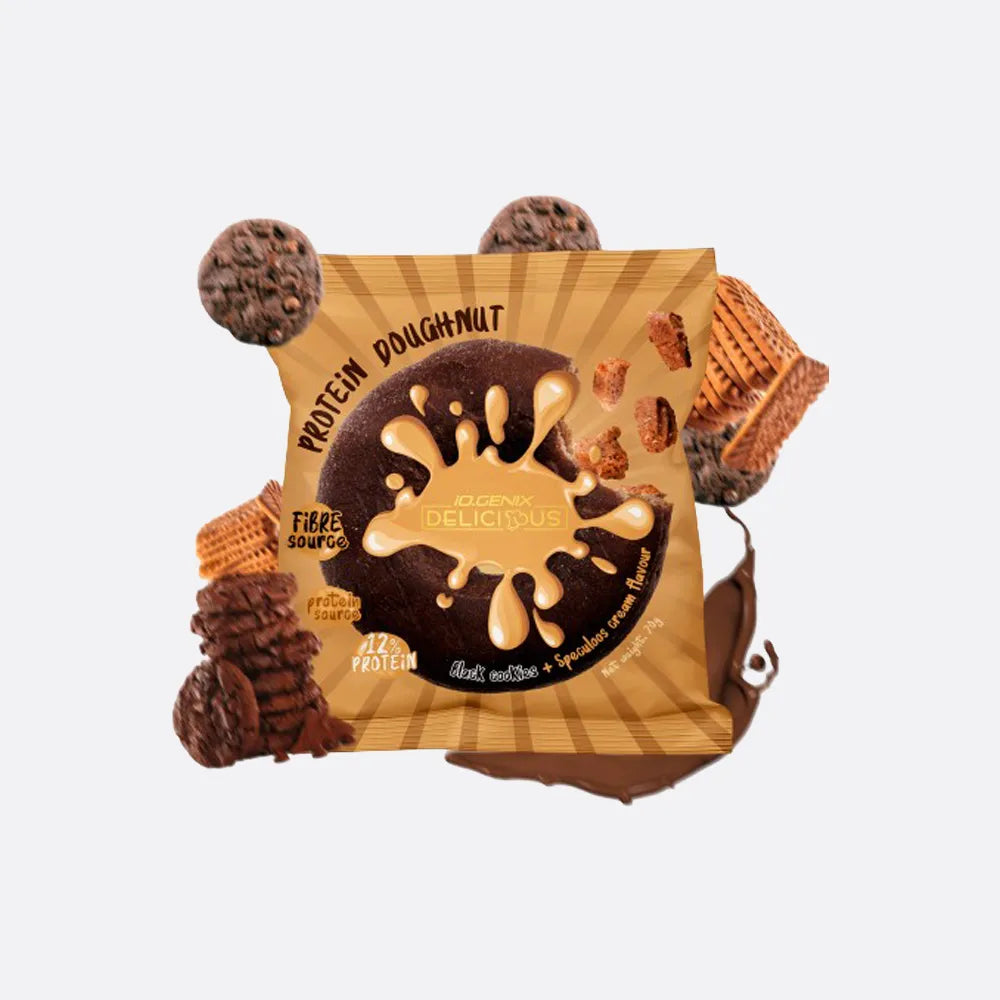 iO.GENIX Protein Doughnut 70 g – Black Cookies & Speculoos