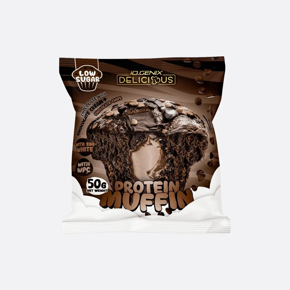 iO.GENIX Protein Muffin 50 g – Chocolat noir & pépites